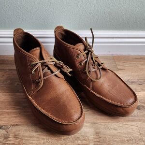 Men's Sperry Chukka Dark Tan Leather Boot Size 12